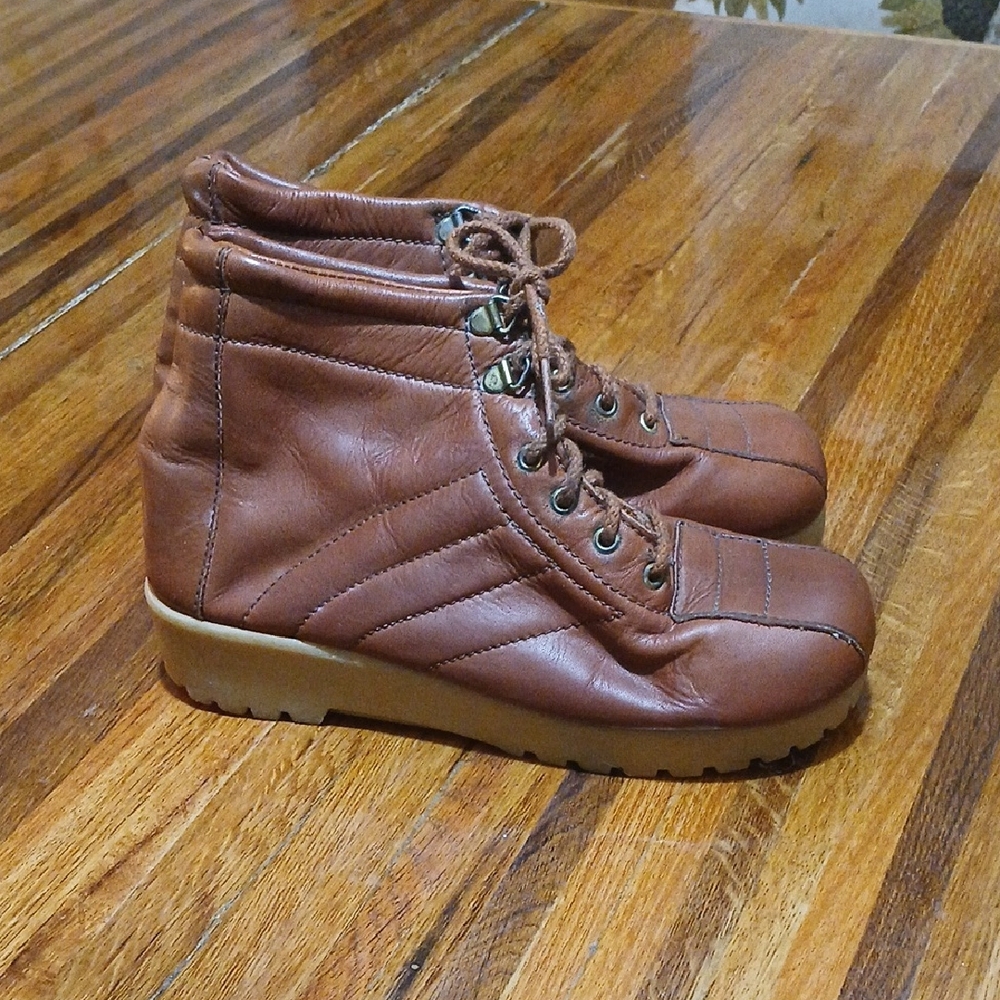 Vintage 70s Dexter Platform Booties - 8